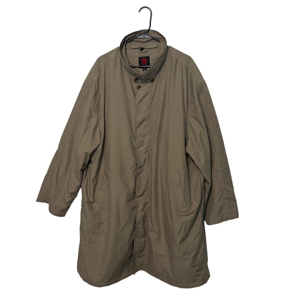 SCOTTEVEST Trench Coat Mens XXL Tan Khaki Multi Pocket Utility Jacket Full Zip